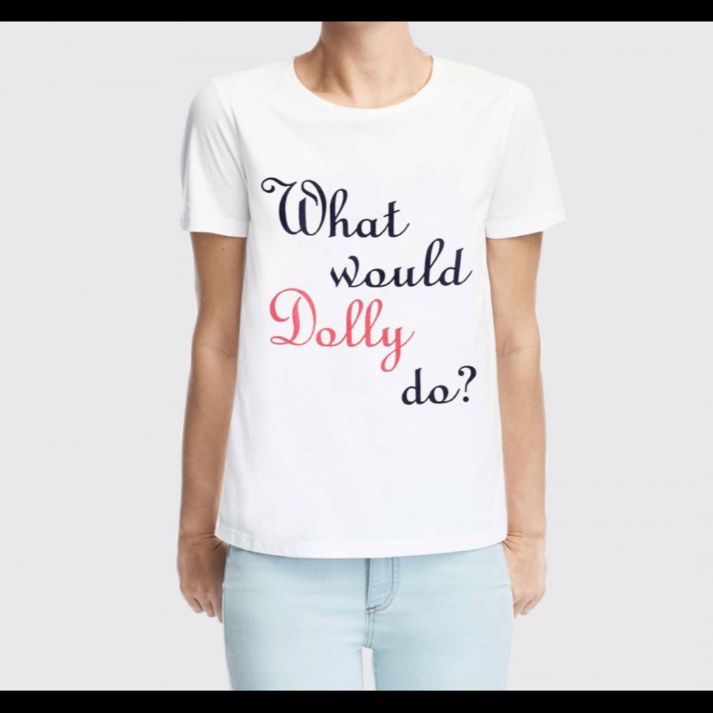 Draper James “What Would Dolly Do” t-shirt, Size L